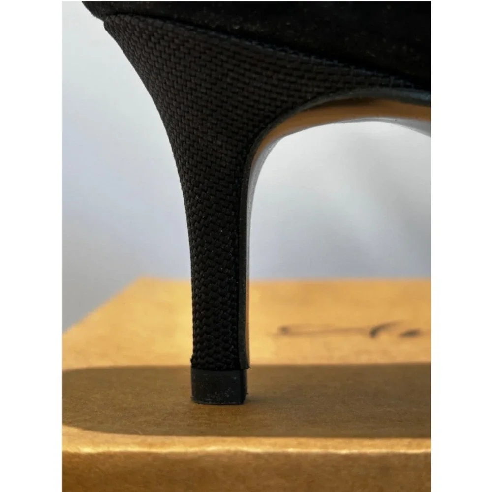 Antonia Saint‎ NY Vicki Heels 60MM Black Ultra Suede, Size 5.5